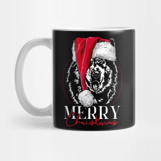 Funny Santa Alaskan Malamute Merry Christmas dog mom Mug